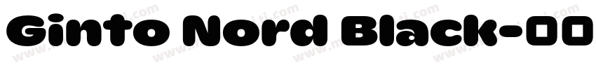 Ginto Nord Black字体转换